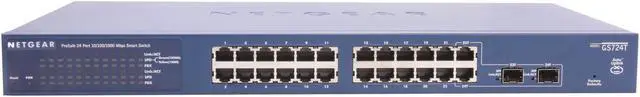 Alt view image 2 of 5 - NETGEAR 24 Port Gigabit Smart Switch w/ 2 Combo ports - Lifetime Warranty (GS724T)