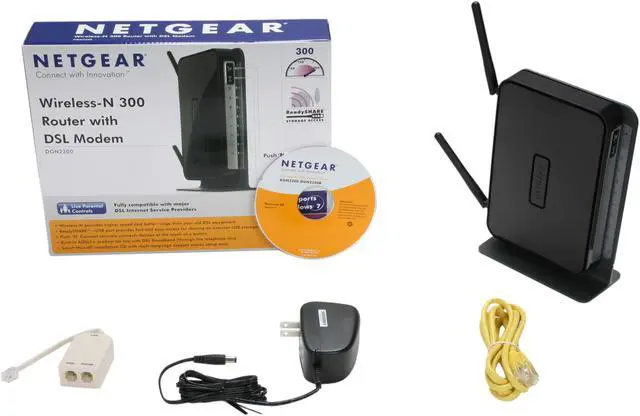 Alt view image 6 of 6 - Netgear Inc. DGN2200-100NAS Wireless Router with DSL Modem