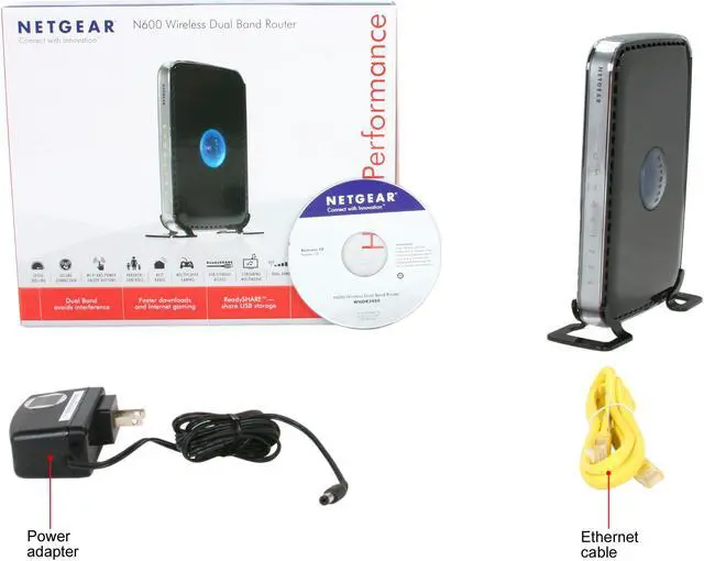 Alt view image 7 of 7 - NETGEAR N600 Dual Band WiFi Router (WNDR3400)