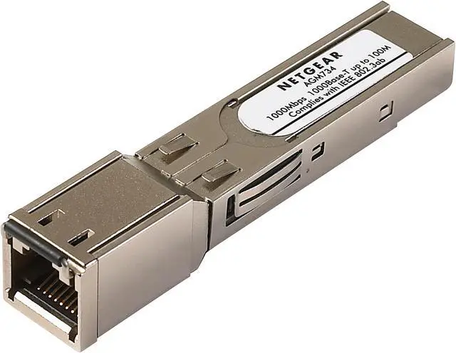 Main image of NETGEAR SFP 1G Ethernet RJ45 Module, up to 100m distance for Managed Switches | AGM734