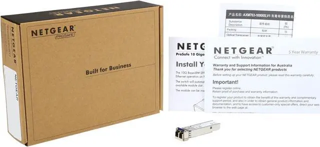 Alt view image 6 of 6 - NETGEAR SFP+ Transceiver, 10GBase-LRM For multimode 62.5/125µm OM1 or OM2 fiber | AXM763