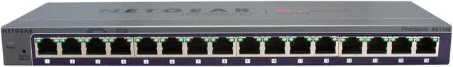 Alt view image 2 of 5 - NETGEAR 16 Port Gigabit Unmanged Plus Business-Class Desktop Switch - Lifetime Warranty (GS116E-100NAS)