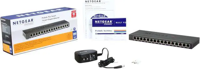 Alt view image 5 of 5 - NETGEAR 16 Port Gigabit Unmanged Plus Business-Class Desktop Switch - Lifetime Warranty (GS116E-100NAS)