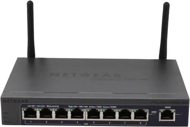 Alt view image 2 of 6 - NETGEAR FVS318N-100NAS ProSafe Wireless-N 8-port Gigabit VPN Firewall
