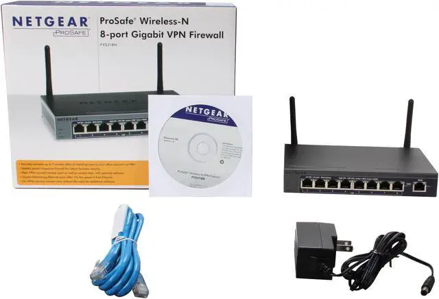 Alt view image 6 of 6 - NETGEAR FVS318N-100NAS ProSafe Wireless-N 8-port Gigabit VPN Firewall