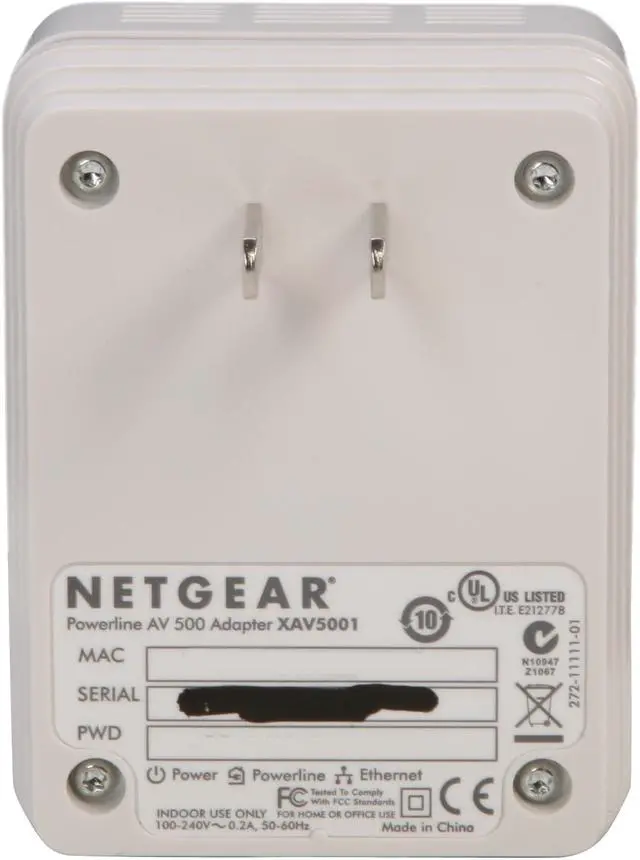 Alt view image 4 of 6 - NETGEAR XAV5001-100NAR Powerline AV 500 Adapter Up to 500Mbps