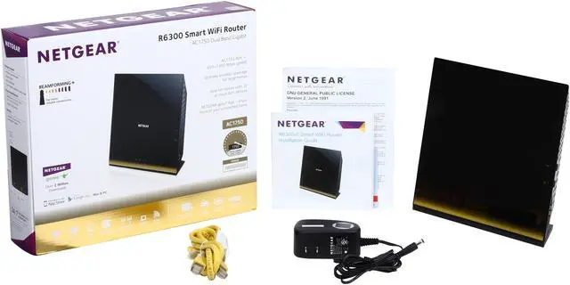 Alt view image 6 of 6 - NETGEAR AC1750 Dual Band WiFi Gigabit Router R6300-NAS