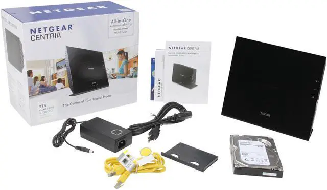 Alt view image 8 of 8 - NETGEAR Centria WNDR4720-100NAS All-in-One Back-up, Media Server, N900 Dual Band Gigabit Wi-Fi Router; 2TB Version (WNDR4720)