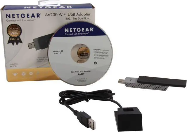 Alt view image 5 of 5 - NETGEAR A6200-100NAS AC1200 WiFi USB Adapter IEEE 802.11ac, IEEE 802.11a/b/g/n USB 2.0 Up to 300 Mbps / 867 Mbps Wireless Data Rates