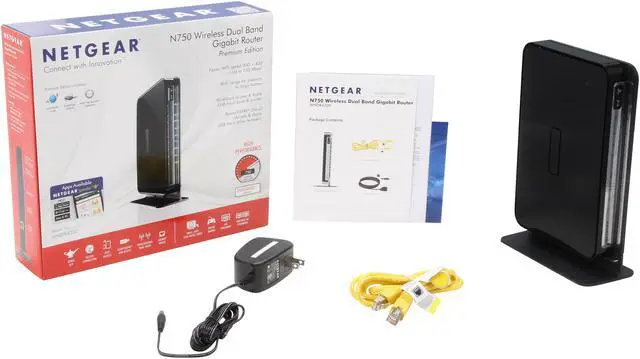 Alt view image 6 of 5 - NETGEAR WNDR4300-100NAS N750 Wireless Dual Band Gigabit Router - Premium Edition, DD-WRT Open Source support, IEEE 802.11a/b/g/n, IEEE 802.3/3u/3ab
