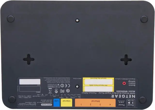 Alt view image 5 of 6 - NETGEAR WNDR3800-100NAR N600 Wireless Dual Band Gigabit Router - Premium Edition Manufacturer Recertified IEEE 802.11a/b/g/n