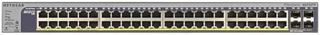 Alt view image 3 of 4 - NETGEAR 48-Port Gigabit Ethernet Smart Managed Pro Switch, 4 SFP GbE Fiber Ports, Poe/PoE+, 384w, ProSAFE Lifetime Protection (GS752TP)
