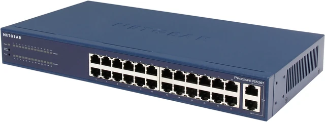 Main image of NETGEAR ProSAFE 24-Port Fast Ethernet Smart Managed Switch (FS526T) - Lifetime Warranty