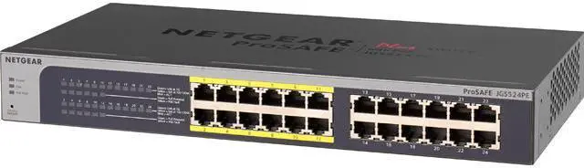 Main image of NETGEAR 24-Port Gigabit Smart Managed Plus Switch, 100w PoE, L2, ProSAFE Lifetime Protection (JGS524PE)