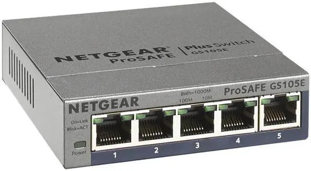 Alt view image 3 of 5 - Netgear ProSafe Plus Switch, 5-Port Gigabit Ethernet