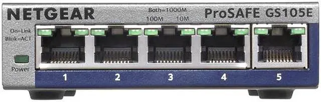 Alt view image 4 of 5 - Netgear ProSafe Plus Switch, 5-Port Gigabit Ethernet