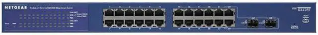 Alt view image 4 of 5 - NETGEAR 24-Port Gigabit Ethernet Smart Switch with 2 SFP Ports | GS724Tv4