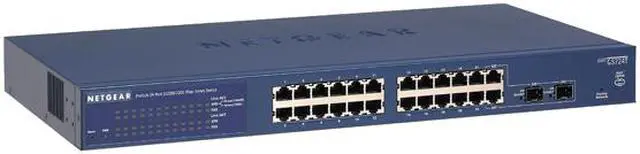 Alt view image 3 of 5 - NETGEAR 24-Port Gigabit Ethernet Smart Switch with 2 SFP Ports | GS724Tv4
