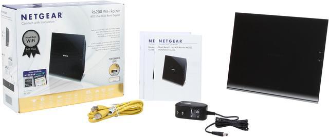 Alt view image 6 of 6 - NETGEAR R6200-100PAS V1 Dual Band AC 1200 Gigabit Wireless Router