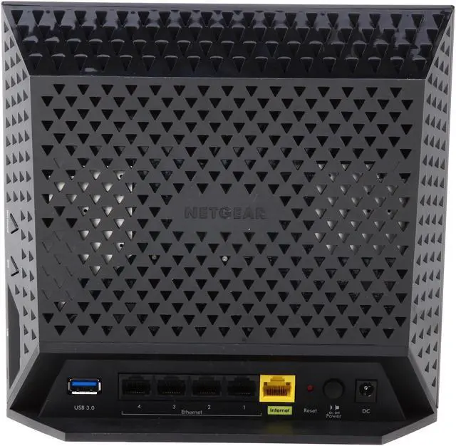 Alt view image 5 of 7 - NETGEAR AC1450 Dual Band Gigabit Smart WiFi Router Two (2) USB ports—one USB 3.0 and one USB 2.0 port IEEE 802.11 b/g/n 2.4 GHz IEEE 802.11 a/n/ac 5.0 GHz Five (5) 10/100/1000 (1 WAN and 4 LAN) Gigabit Ethernet ports with auto-sensing techn