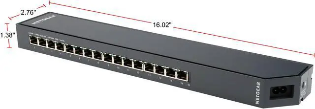 Alt view image 2 of 8 - NETGEAR 16-Port Gigabit Smart Managed Plus Click Switch, ProSAFE Lifetime Protection (GSS116E)