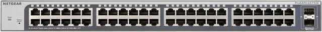 Alt view image 2 of 5 - NETGEAR 50-Port Gigabit Ethernet Plus Switch (GS750E) - with 2 x 1G SFP, Desktop/Rackmount, and ProSAFE Limited Lifetime Protection