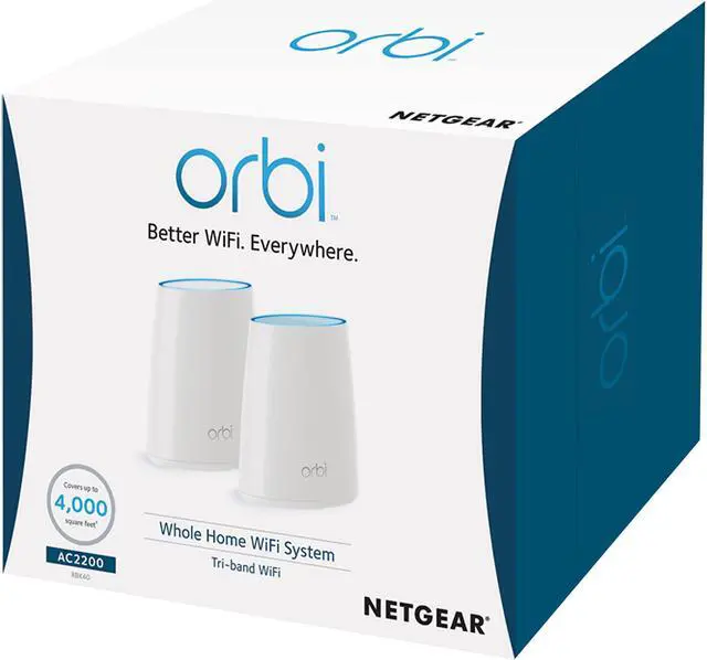 Alt view image 5 of 5 - NETGEAR - Orbi AC2200 Tri-Band Mesh WiFi System (RBK40)