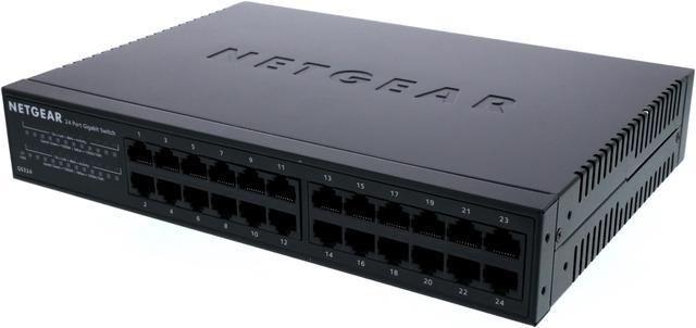 NETGEAR 24-Port Gigabit Ethernet Unmanaged Switch, Desktop/Rackmount (GS324)