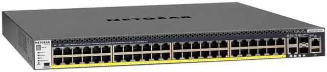 Alt view image 3 of 4 - NETGEAR 48x1G PoE+ 480W, 2x10G, 2xSFP+ Managed Switch | GSM4352PA