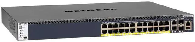 Alt view image 3 of 4 - NETGEAR 24x1G PoE+ 630W, 2x10G, 2xSFP+ Managed Switch | GSM4328PB