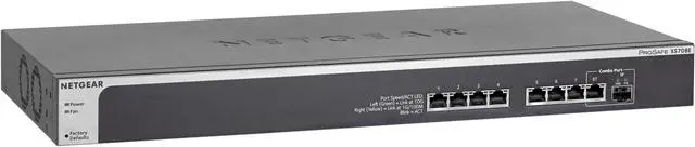 Main image of NETGEAR XS708Ev2 ProSAFE 8-Port 10-Gigabit Ethernet Web Managed (Plus) Switch