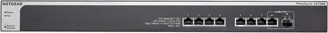 Alt view image 3 of 4 - NETGEAR XS708Ev2 ProSAFE 8-Port 10-Gigabit Ethernet Web Managed (Plus) Switch
