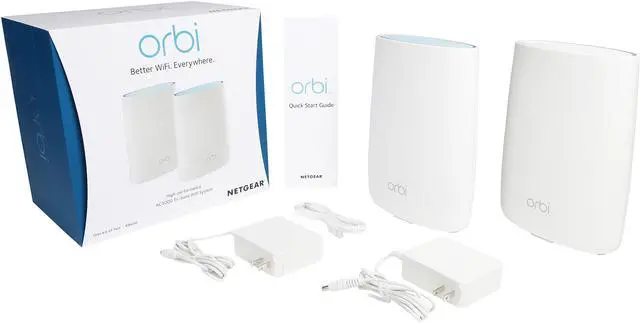 Alt view image 5 of 6 - NETGEAR Orbi Ultra-Performance Whole Home Mesh WiFi System - fastest WiFi router and single satellite extender with speeds up to 3 Gbps over 5,000 sq. feet, AC3000 (RBK50)