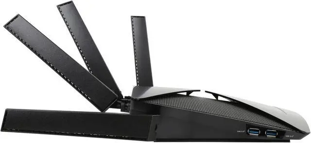 Alt view image 5 of 6 - NETGEAR Nighthawk X10 AD7200 802.11ac/ad Quad-Stream Smart WiFi Router, 1.7GHz Quad-core Processor, Plex Media Server, Compatible with Amazon Alexa (R9000)