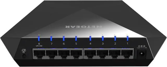 Alt view image 3 of 5 - NETGEAR Nighthawk S8000 Gaming & Streaming Advanced 8-Port Gigabit Ethernet Switch (GS808E)