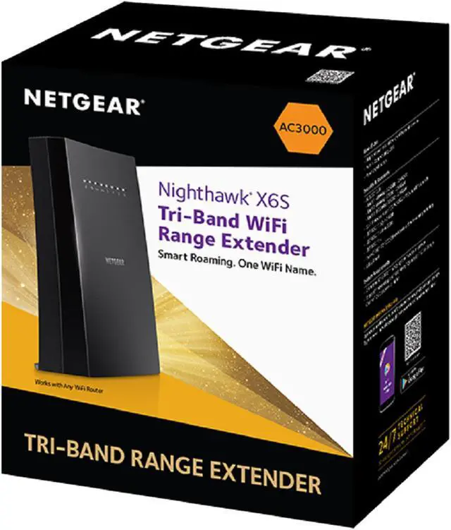 Alt view image 6 of 6 - NETGEAR Nighthawk X6S WiFi Mesh Extender - Build your own whole home mesh WiFi to eliminate dead zones (EX8000)