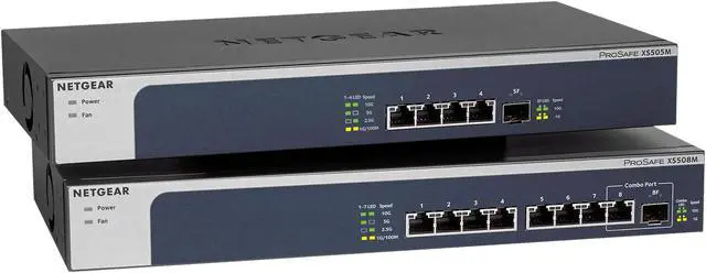 Alt view image 5 of 5 - NETGEAR 5-port, 5-speed Unmanaged Switch 10-Gigabit/Multi-Gigabit | XS505M