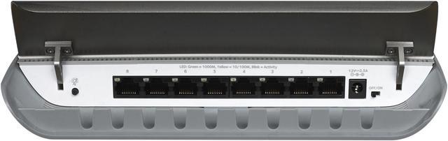 Alt view image 4 of 5 - NETGEAR 8-port Gigabit Unmanaged Switch, Cable Management, Plug-and-Play, Desktop, Stylish design, Fanless (GS908)