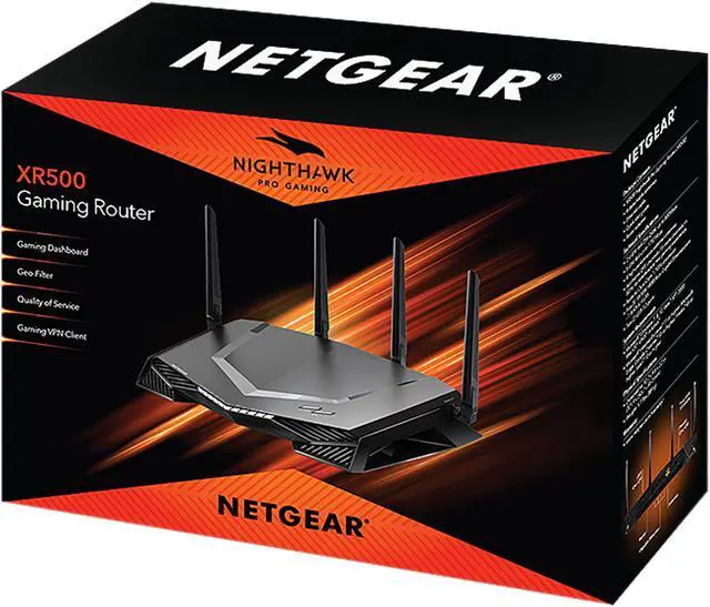 Alt view image 5 of 5 - NETGEAR Nighthawk Pro Gaming Wi-Fi Router (XR500), AC2600 Dual-Band Quad Stream Gigabit, Gaming Dashboard, Geo Filter, Quality of Service (QoS), Gaming VPN Client
