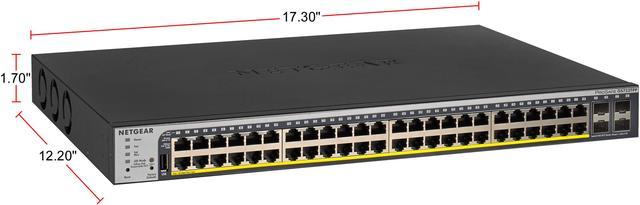 NETGEAR 48-Port Gigabit PoE+ Smart Managed Pro Switch with 4