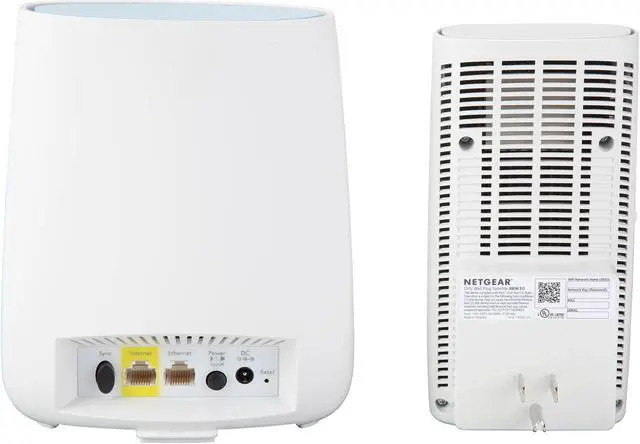 Alt view image 4 of 6 - NETGEAR Orbi Compact Wall-Plug Whole Home Mesh WiFi System - WiFi Router and Wall-Plug Satellite Extender with speeds up to 2.2 Gbps Over 3,500 sq. feet, AC2200 (RBK20W)