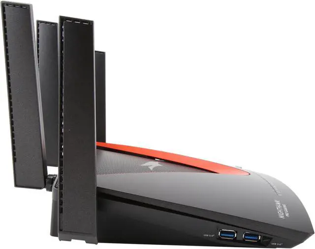 Alt view image 3 of 6 - NETGEAR Nighthawk Pro Gaming Wi-Fi Router with 6 Ethernet Ports and Wireless Speeds Up to 7.2 Gbps, AD7200, Optimized for the Lowest Ping (XR700)