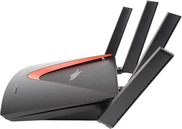 Alt view image 5 of 6 - NETGEAR Nighthawk Pro Gaming Wi-Fi Router with 6 Ethernet Ports and Wireless Speeds Up to 7.2 Gbps, AD7200, Optimized for the Lowest Ping (XR700)