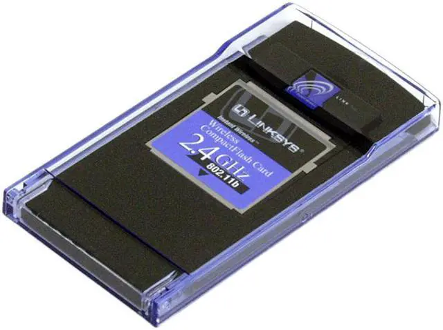 Alt view image 2 of 4 - LINKSYS WCF12 IEEE 802.11b, Type I CompactFlash CompactFlash Card Wireless CompactFlash Card up to 11Mbps Data Rates 128-Bit WEP