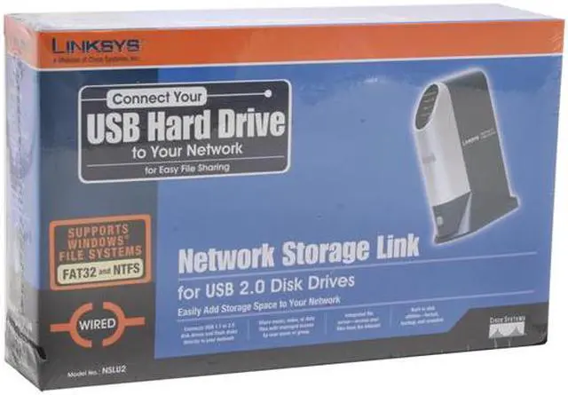 Alt view image 5 of 5 - LINKSYS NSLU2 Diskless System Network Storage Link for USB2.0 Disk Drives