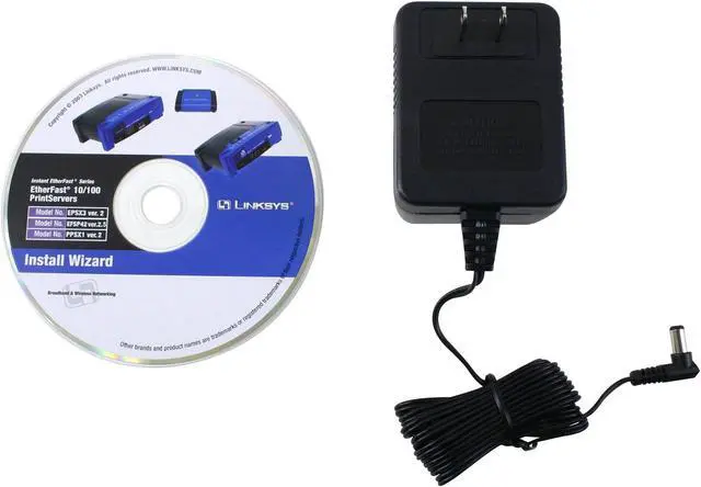 Alt view image 3 of 5 - LINKSYS PPSX1 EtherFast 10/100 Print Server RJ45 LPT