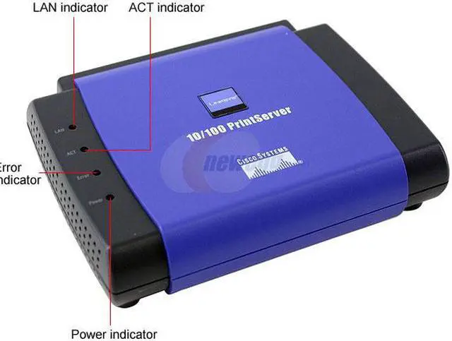 Main image of LINKSYS PPSX1 EtherFast 10/100 Print Server RJ45 LPT