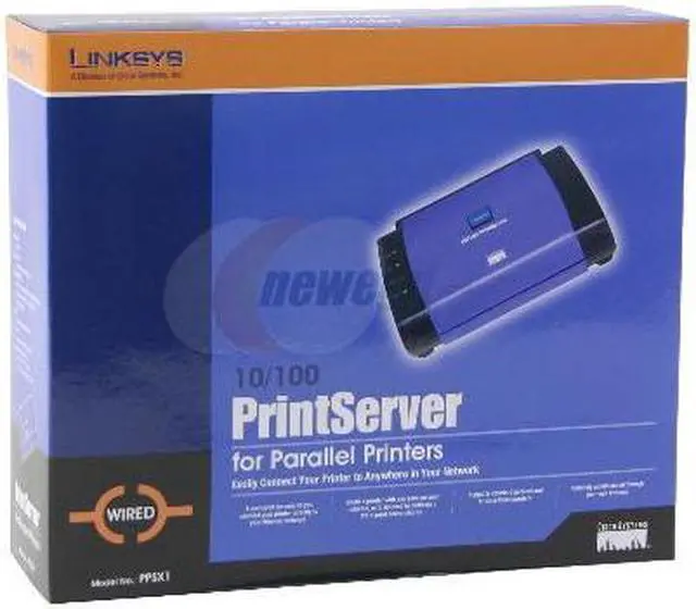 Alt view image 5 of 5 - LINKSYS PPSX1 EtherFast 10/100 Print Server RJ45 LPT