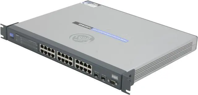 Alt view image 2 of 6 - Cisco Small Business SRW2024 Gigabit Switch with WebView