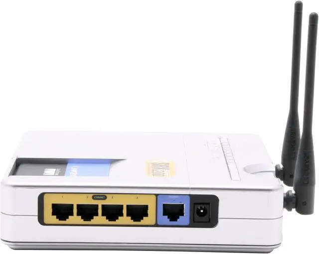 Alt view image 3 of 6 - Linksys WRT54GX2 Wireless-G Broadband Router With SRX200 IEEE 802.3/3u, IEEE 802.11b/g